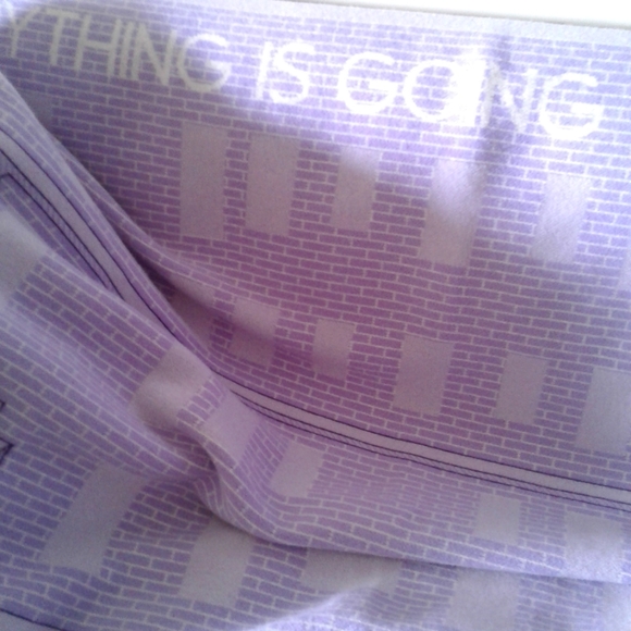 Purples Martin Creed for Rennie collection Gallery Wool Blanket/Throw - Picture 7 of 9